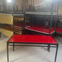 میز غذا خوری فلزی۶ نفره|میز و صندلی غذاخوری|میاندوآب, |دیوار