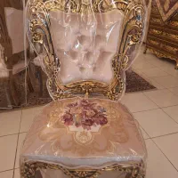 سرویس مبل و ناهار خوری استیل مصری ورق طلا|مبلمان خانگی و میز عسلی|تهران, ونک|دیوار