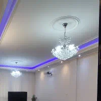 یک جفت لوستر چتری کریستالی