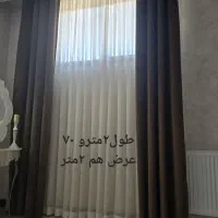 پرده اماده با ابعاد مشخص در عکس