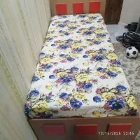 تخت دوطبقه همراه تشک درحد نو- جنس ام دی اف باکیفیت|تخت و سرویس خواب|مشهد, سید رضی|دیوار