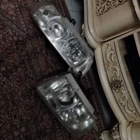 یک جفت چراغ جلو سمند در حد نو