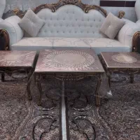 مبل هفت نفره کلاسیک نو|مبلمان خانگی و میز عسلی|رباط‌کریم, شترخوار|دیوار