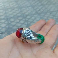 انگشتر یاقوت شمش کهنه.