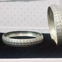 النگو نقره مشابه طلا۲عدد|جواهرات|سمنان, |دیوار