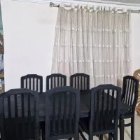 میز ناهارخوری ۸ نفره|میز و صندلی غذاخوری|قائم‌شهر, |دیوار