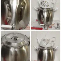 کتری قوری استیل شیردار