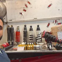 تعمیر انواع کمک فنر موتورسیکلت رامش