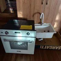 فربرقی توکار وسینک سفید صفرکار|اجاق گاز و لوازم برقی پخت‌وپز|کرمان, |دیوار