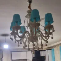 لوستر کریستالی سفید