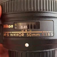 لنز ۵۰ میلیمتر  f1.8G  نیکون Nikon|دوربین عکاسی و فیلم‌برداری|لاهیجان, کوی آزادگان|دیوار