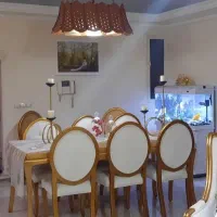 میز نهار خوری ۶ نفره اکواریوم لوستر