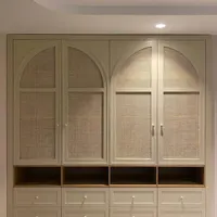 کابینت .کمد دیواری نئوکلاسیک روکش چوب .انزو ،حصیری|جاکفشی، کمد، دراور|بیرجند, |دیوار