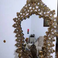 آینه کنسول با ساعت و شمع دونی