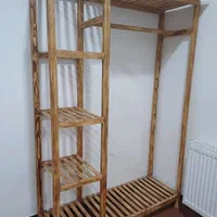 رگال چوبی  دارای طبقه مقاوم جا برااویز لباس|جاکفشی، کمد، دراور|گناباد, |دیوار