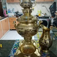 سماور طلایی پنج تکه شیک