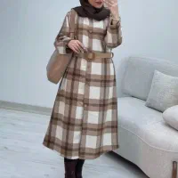 پالتو پشمی با کمربند|لباس|سنندج, |دیوار