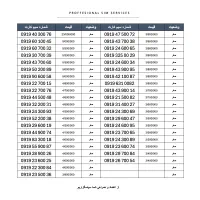 سیمکارت دوصفر وسط رند۰۹۱۹/۹۱۹/0919/919