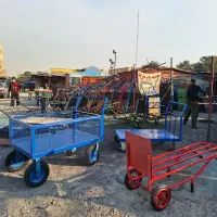 گاری چرخ بزرگ چهار چرخ دستی حمل بار (چرخ بزرگ)