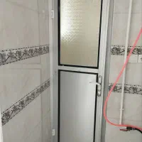 دو عدد درب آلومینیومی جنس خوب بدون مشکل