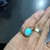 انگشتر فیروزه با رکاب نقره