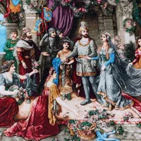 فروش فوری تابلو فرش دستباف تاجگذاری