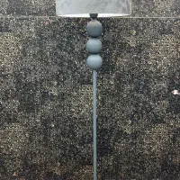 آباژور ایستاده فلزی با کلاهک مخمل|چراغ خواب و آباژور|تهران, اتابک|دیوار