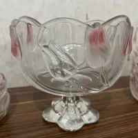 آجیل یا میوه خوری پایه دار طرح لاله