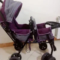 کالسکه دوقلو سالم وتمیز رودهن|کالسکه و لوازم جانبی|رودهن, |دیوار