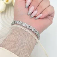 دستبند نقره آسمان ابری آبکاری طلا نانو کد۸۲۰۴۰نقره|بدلیجات|تبریز, |دیوار