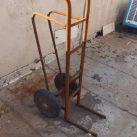 گاری قدیمی چرخ تایر بزرگ جابجایی وسایل انبار و ...