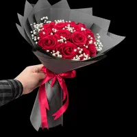 ۲۰ شاخه رز هلندی قرمز ۱.۴۰۰ م