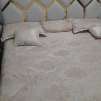 تخت خواب دو نفره لیزری با تشک سالم مدل رویال