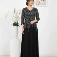 لباس مجلسی حریر سایزبزرگ