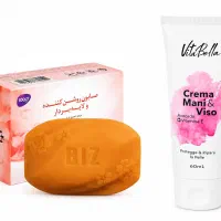 پک صابون روشن کننده وکرم لایه بردار اصلی تک ، عمده