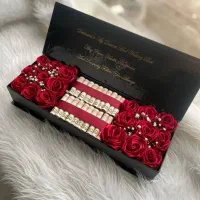 باکس گل مصنوعی باکس رز هدیه باکس گل باکس