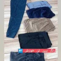 شلوار مخمل ساده گرم بالا