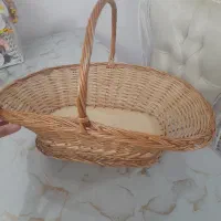 سبد میوه حصیری چوبی|صنایع دستی و سایر لوازم تزئینی|تبریز, |دیوار
