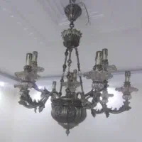 لوستر ۹ شاخه نو و دو عدد دیوار کوب ست لوستر|لوستر و چراغ آویز|تهران, دولاب|دیوار