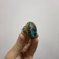 انگشتر نقره فیروزه مردانه