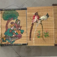 نقاشی روی رو‌چوب‌ قدیمی هندی