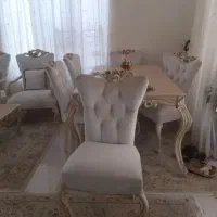 مبلمان نئوکلاسیک ۸ نفره با ناهارخوری ۶ نفره|مبلمان خانگی و میز عسلی|فشم, |دیوار