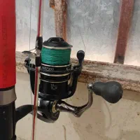 لنسر و چوب ماهیگیری