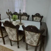 نهارخوری ۸ نفره|میز و صندلی غذاخوری|لنگرود, |دیوار