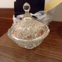 شکلات خوری و گلدان شیشه ای