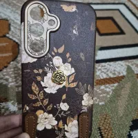 قاب چرم گلدار ترند S25 FE
