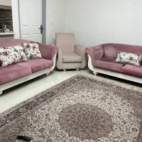 مبل راحتی سفید صورتی|مبلمان خانگی و میز عسلی|تهران, سبلان (لشگر)|دیوار