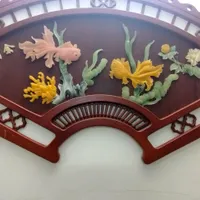 تابلو بسیار زیبای ژاپنی ترکیب چوب وبارفتن