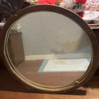 آینه چوبی گرد قطر 60 و 70 قاب آینه گرد چوبی