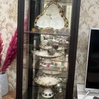 بوفه چوبی ۵طبقه پشت اینه